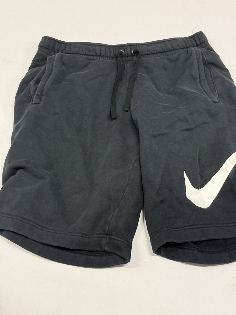 Vintage Nike Swoosh Cotton Shorts Medium Distressed Faded
